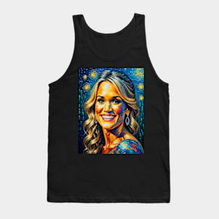 Carrie Underwood in starry night Tank Top